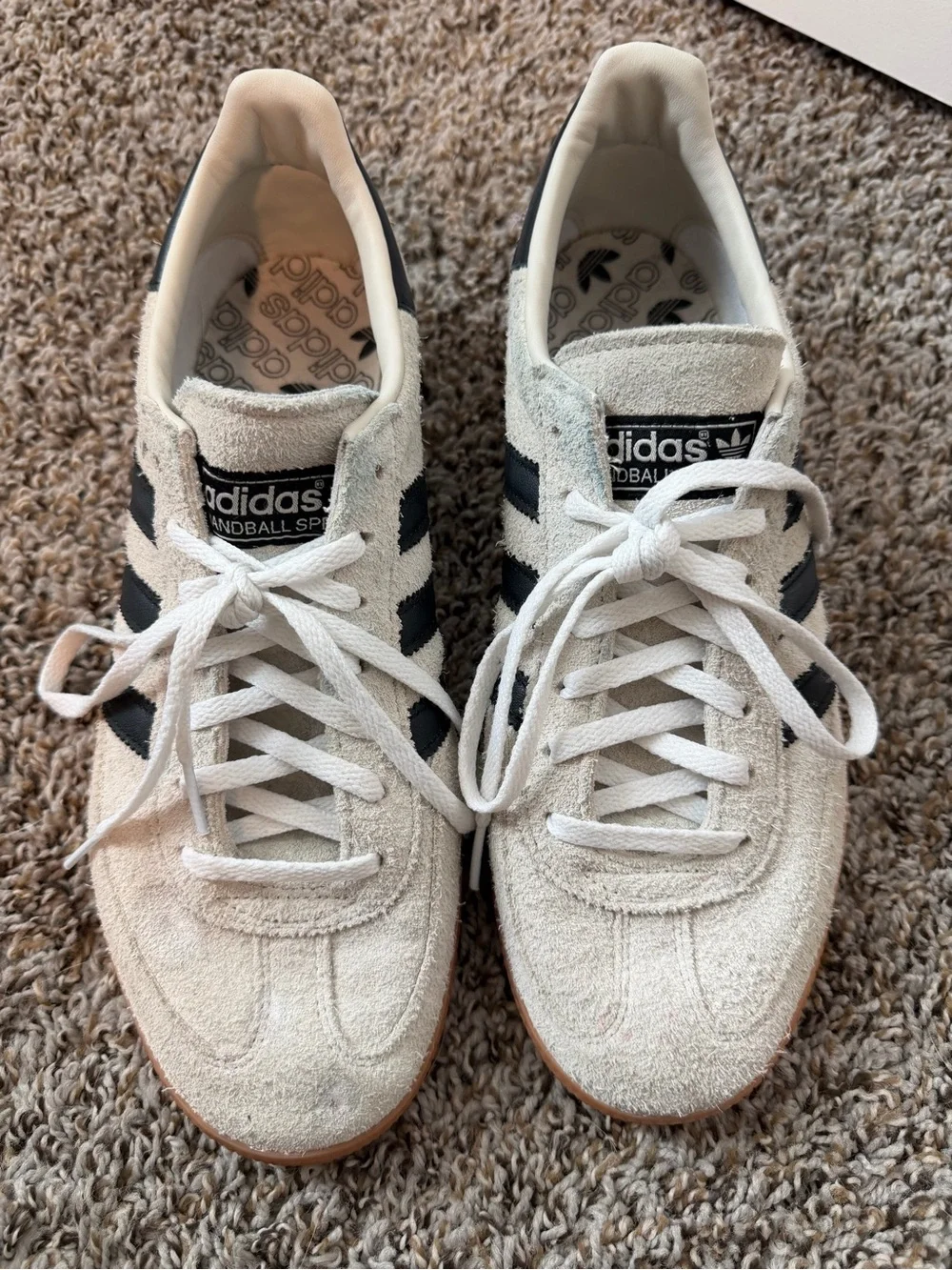 ⚡️Adidas Women’s Spezial Suede Sneakers in Off-White with Gum Sole